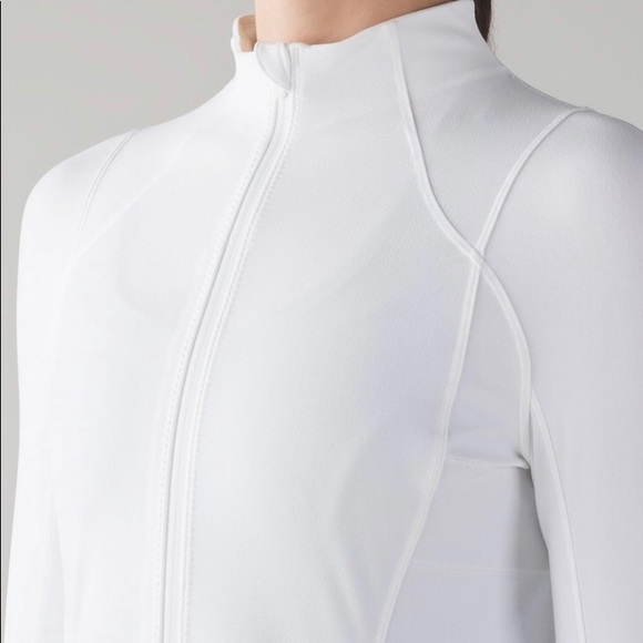 lululemon athletica Jackets & Blazers - Lululemon Fresh Tracks Hero White Full Zip Jacket